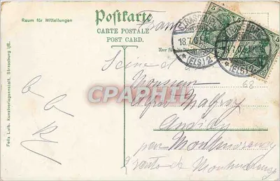 Strasbourg / Most kolejowy blisko Kehl — nieznany wydawca, nr 2320 — Rewers
