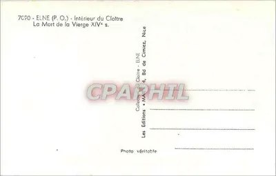 Elne (P.O.) - Interior do Claustro - A Morte da Virgem Século XIV — Verso