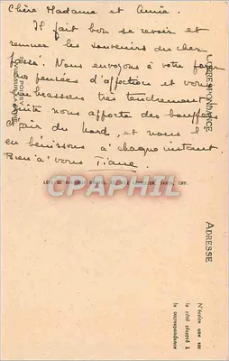 Vista del bordo di un lago o di un fiume — alberi e sentiero — editore Lévy et Réguin, Parigi — Verso