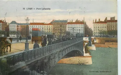 LYON — Pont Lafayette — Carrier édit, modèle déposé