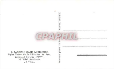 Votieve kerk van Maria-Mediatrice — Boulevard Sévérac, Parijs — H. Vidal, Architect — Achterkant