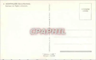 Montivilliers (Seine-Maritime) — Wnętrze klasztornej świątyni — Wydawnictwo Gaby — Rewers