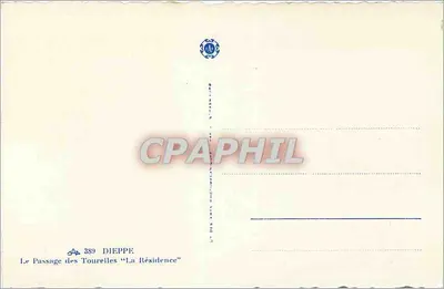 Dieppe — O Passo das Torres « La Résidence » — Verso