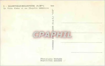 Al Louville-Bellefosse — O Velho Carvalho e suas capelas internas — Combier Imprimeur — Verso