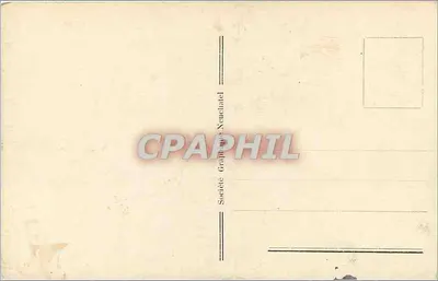 Chamonix — Aiguilles Verte et du Dru — Société Graphique Neuchâtel, n° 163 — Rewers