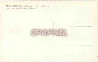 Argentières (Alta Savoia) — I Serpenti del Col des Montets — editore Poste Courrier Facon — Verso