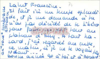 Widok z powietrza Annecy — Najlepsze życzenia z Annecy — Rewers