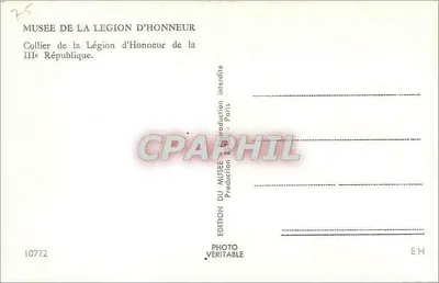 Kolana Legii Honorowej III Republiki — Muzeum Legii Honorowej, Paryż — Rewers