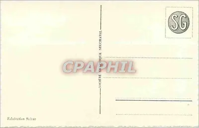 Jezioro Leman — Słonie — seria 5527 — Société Graphique Neuchâtel — Rewers
