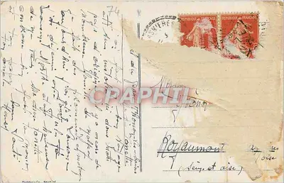 Dentes do Meio-Dia (3260 m) — carta postal n°7981 — editor não visível — Verso