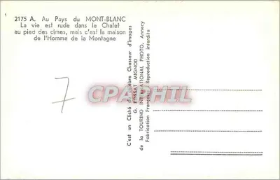 Kraj Mont-Blanca — Pod szczytami, dom człowieka z góry — G. ROSSAT MIGNOD, Annecy — Rewers