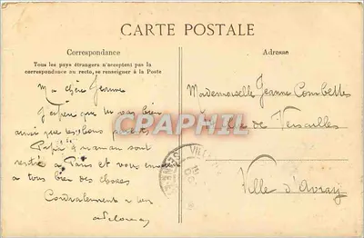 PARIS — Widok z Pałacu Flore — E. L. D. nr 591 — Rewers