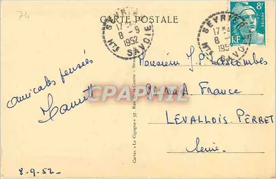 Talloires — Arredores de Annecy — 11972 — Verso