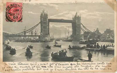 Tower Bridge — Londres — editor Hildesheimer & Co, n° 305
