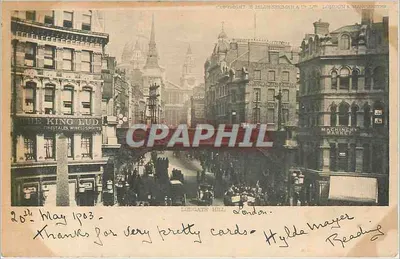 Ludgate Hill — Londres — editor: Hill & Co. Ltd. (Londres & Manchester)