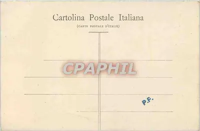 SAN-REMO — Między palmami — Cartolina Postale Italiana — Rewers