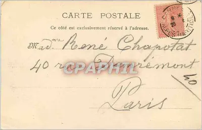 CANNES (A.-M) Między skałami Croisette — P. L. Maillan, wyd., Cannes 523 — Rewers
