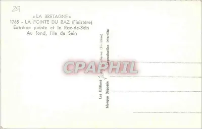 A Ponta do Raz — Finistère — Les Éditions Finistérienne — Verso
