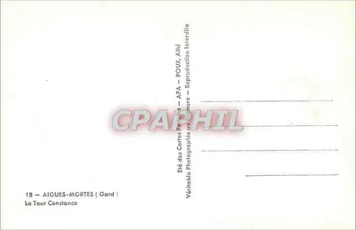Torre Constança — Aigues-Mortes (Gard) — APA — Verso
