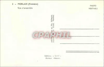 Morlaix (Finistère) — Widok ogólny — Wydawnictwo Gaby, Nantes — Rewers