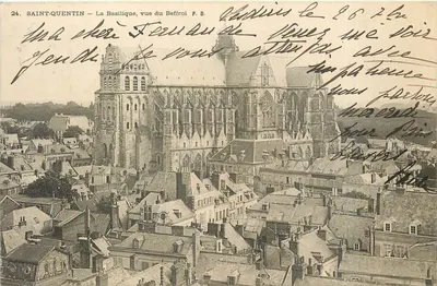 SAINT-QUENTIN — A Basílica, vista do Campanário — P. D. n°24