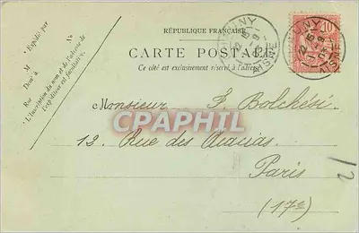 Saint-Quentin — Bazylika — LL. — Chauny, 1 kwietnia 1913 — Rewers