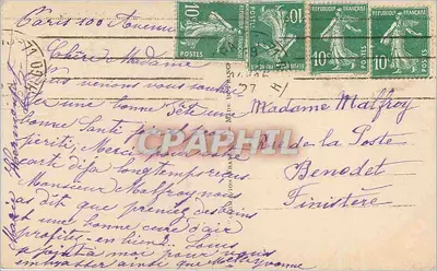 Rosas — Boas Festas — Paris 2241 — Verso