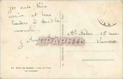 Lago de Pont — A Cascata — Editor 'Cap' n°87 — Verso