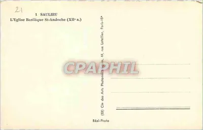 Saulieu — A Igreja Basílica de São Andoche (século XII) — Cap — Verso