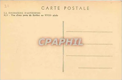 Widok na bramę Saulieu — w kierunku drogi do Paryża — A.P.D.R. N° 67 — Rewers