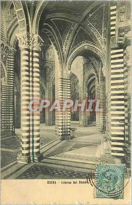 SIENA - interno do Duomo — editor G. Caruso - Pisa, n° 1765