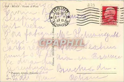 Rzym — Świątynia Vesta — Brügner & Co. n°164 — Rewers