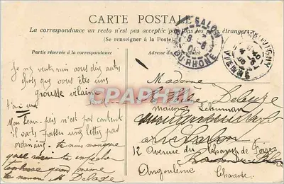Chauvigny (Vienne) - Castelo Baronal ou dos Bispos — Coleção C. Siard, fot. Chauvigny — Verso