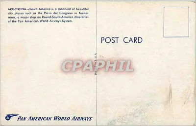 Plaza del Congreso — Buenos Aires — Pan American World Airways — Rewers