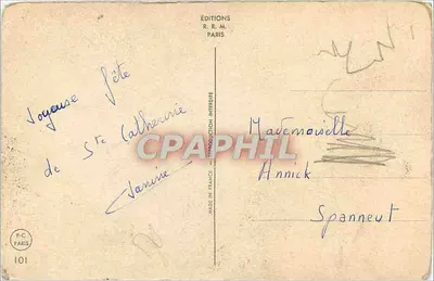 Rosas vermelhas, rosas e brancas — Edições R.R.M. Paris, n°101 — Verso