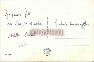 Rosa São Nicolau — edição Arscolor, n° 3090 — Verso