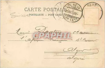 Genewa — Przylądek i Mont-Blanc — C.P.N. 1713 — Rewers