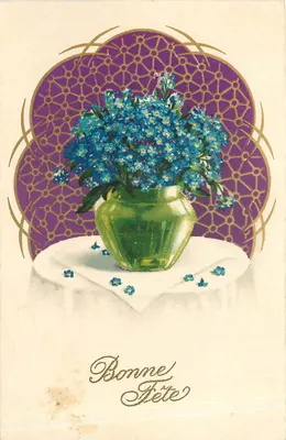 Buquê de myosotis — Boa Festa — editor AR n°8291
