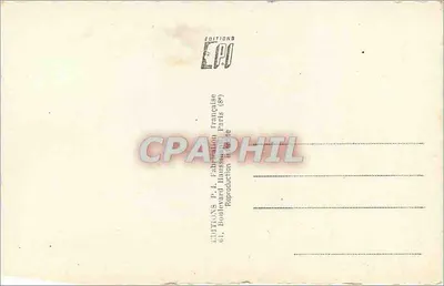 Flores de pensamento — buquê colorido — ÉDITIONS P. J. Fabriation française — Verso
