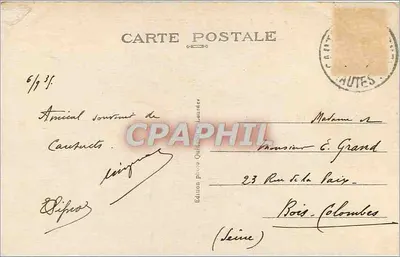 Cauterets — Ogólny widok z Pauze — Wydawnictwo fotograficzne Quinquet, nr 105 — Rewers