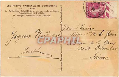 Katedra św. Benignusa — Dijon — wydawnictwo Mona — Rewers