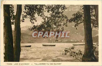 Lago de Annecy — Talloires visto de Duingt — Imp. Edit. BRAUN & Cie. Milhouse-Darnach