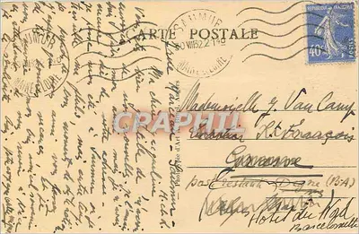 Saumur (M.-et-L.) — Zamek (Mon. hist.) — Strona południowa — Photo d'Art & Bild, nr 17 — Rewers