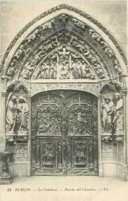 Burgos — A Catedral — Porta do Claustro — L.L.
