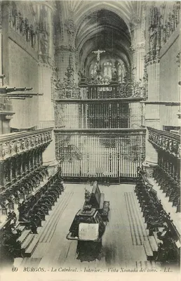 BÜRGGOS - A Catedral - Interior - Vista Xomada do coro - LL.