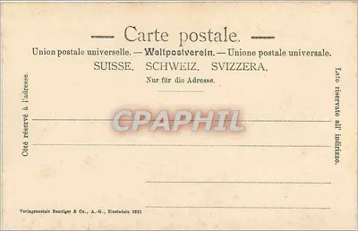 Einsiedeln — Abadia e paisagem — Verlaganstalt Benziger & Co., Einsiedeln — Verso