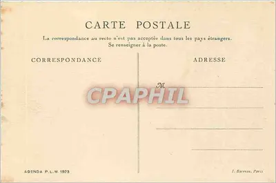 Côte d'Azur — O Cabo Martin — Agenda P.L.M. 1923 — Verso