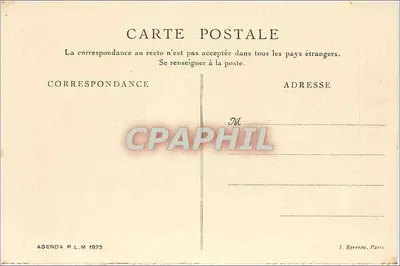 Palácio de Fontainebleau — Sala Henri II — Agenda P.L.M. 1923