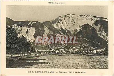 Isère. Bourg-d'Oisans — Sinal do Prégentil — Agenda P.L.M. 1923