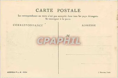 Korsyka — Okolice Ajaccio — Agenda P.L.M. 1924 — Rewers